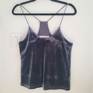 bishop + young Velvet Camisole - Dark Blue